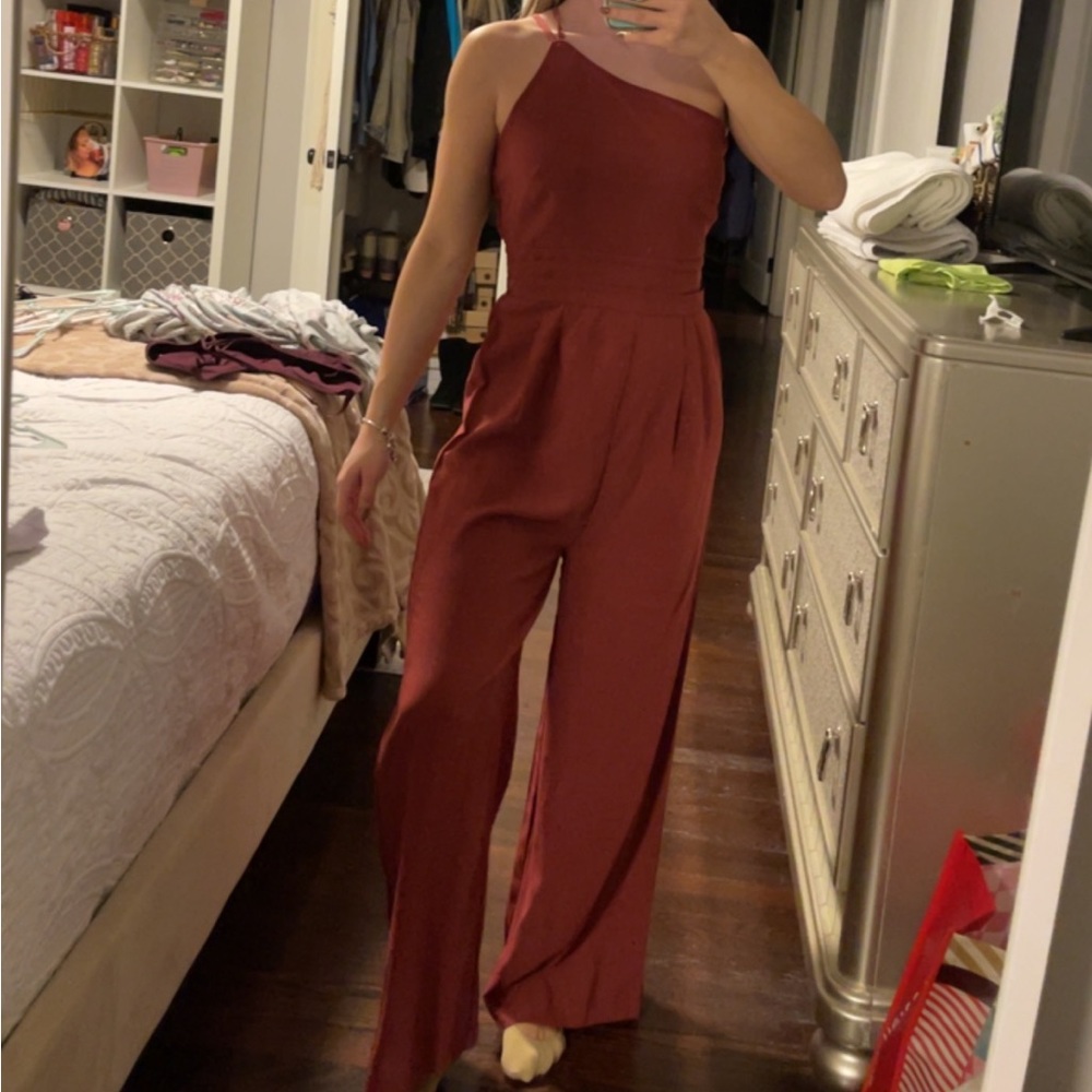 Pant one strap romper